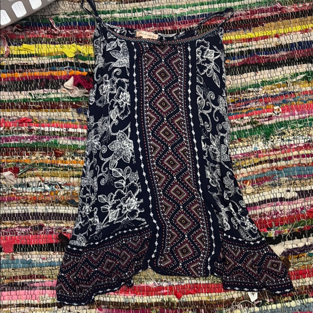 Band of Gypsies Navy and White Floral Dress